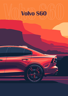 Volvo S60 Car Illustration
