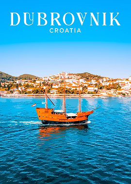 Dubrovnik Croatia Ship