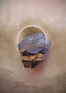 Abstract Moon on Rock