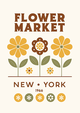Flower Market New York 1966