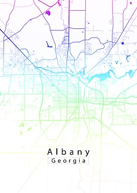 Albany Georgia City Map