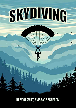 Skydiving Poster