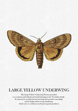 Large Yellow Underwing Moth
