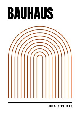 Bauhaus Arch Poster