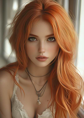 Redhead Woman Portrait