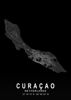 Curaçao Dark Island Map