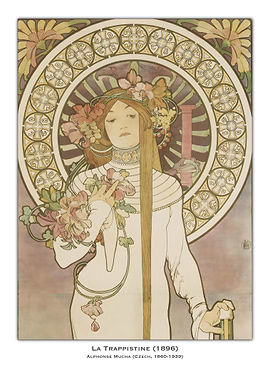 La Trappinsine Art Nouveau Poster
