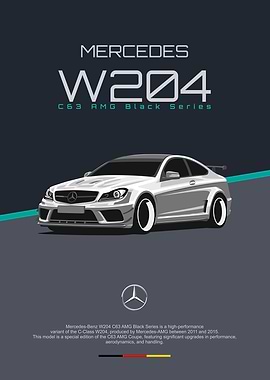 Mercedes W204 C63 AMG Black Series
