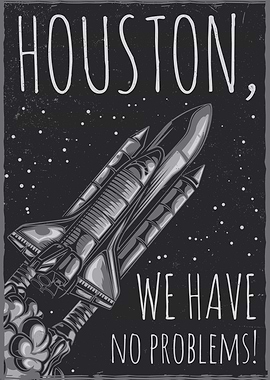 Houston Space Shuttle Poster