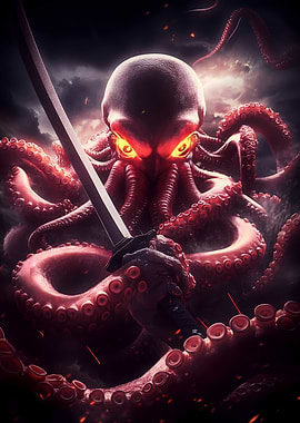 Octopus Samurai Animal