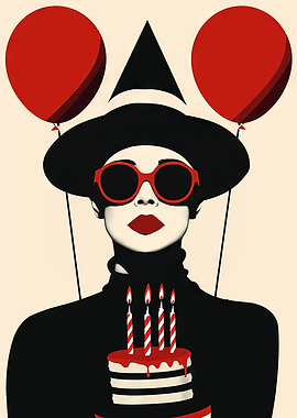 Birthday Retro Pop Art