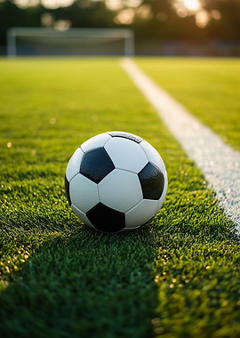Soccer Ball on Field