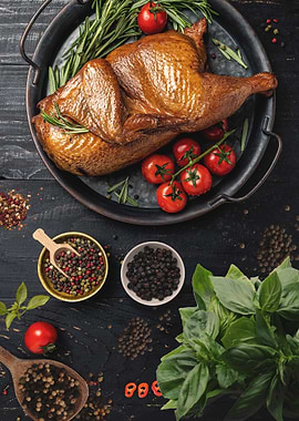 Roasted Chicken with Herbs