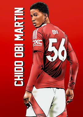 Chido Obi Martin Football Illustration