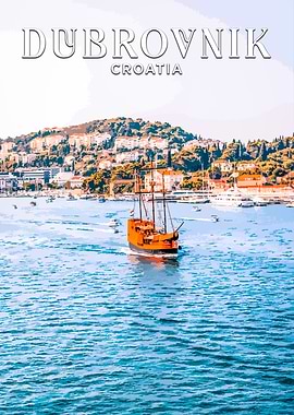 Dubrovnik Croatia Ship