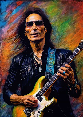 Steve Vai Guitarist Portrait