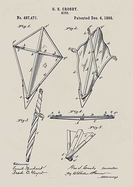 Kite Patent Drawing