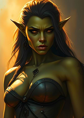 Green-Skinned sensual ogress