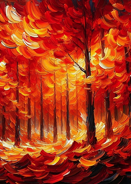 Autumn Forest Painting