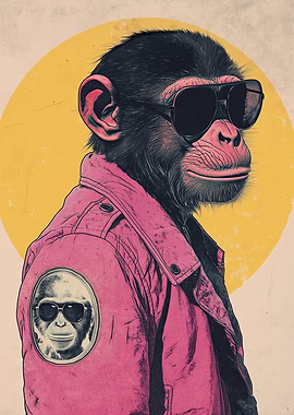 Cool Chimp in Sunglasses