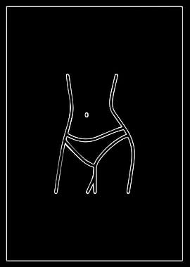 Line Art Female Figure