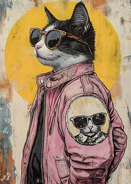 Cool Cat in Sunglasses