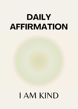 Daily Affirmation, Positive Affirmation, Positive, Spiritual, Aura Gradient Art