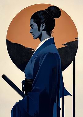 Samurai in Blue