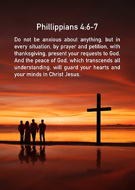 Philippians 4:6-7 Sunset