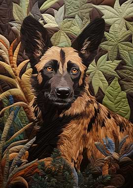 African Wild Dog Quilt