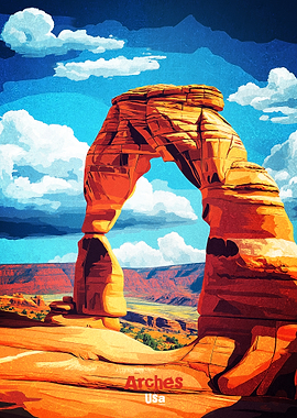 Arches National Park Art Poster