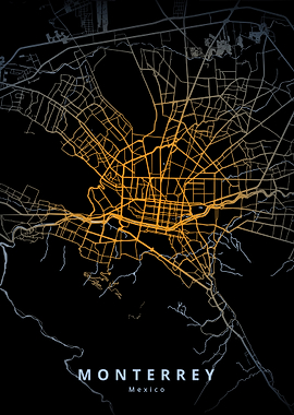 Monterrey City Map