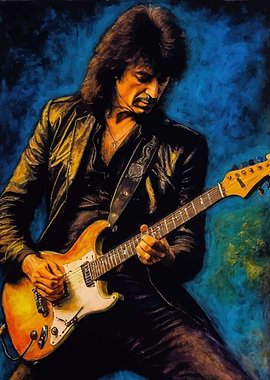 Ritchie Blackmore Guitarist Portrait