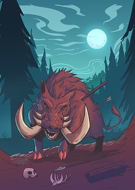 The Calydonian Boar, Atalanta’s Quarry