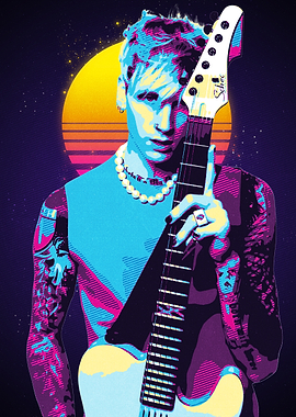 Machine Gun Kelly 80s Retro