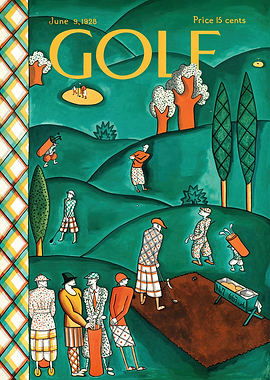 Golf Magazine Cover Mid Century