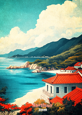 Naoshima Island Japan Art Poster