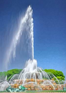 Chicago Buckingham Fountain Spray