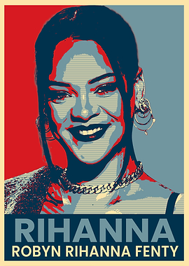Rihanna Pop Art Poster