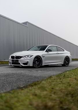 White BMW M4 Competition Coupe