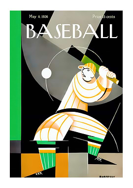 Vintage Baseball Magazine Cover