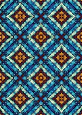 Geometric Diamond Pattern