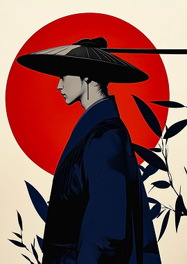 Japanese Samurai Silhouette