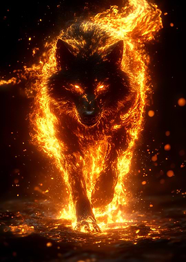 Fiery Wolf