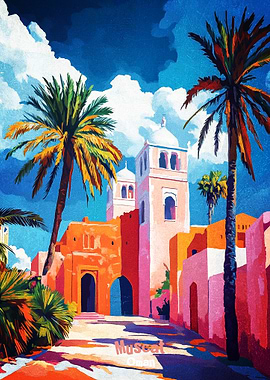 Muscat Oman Art Poster