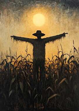 Silhouette Scarecrow