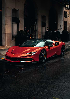 Red Ferrari SF90 Stradale