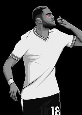 Cody Gakpo Black and White Version