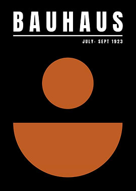 Bauhaus Geometric Poster