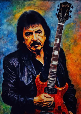 Tony Iommi Legendary Guitarist Portrait